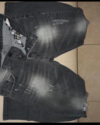 Jeans stile strappato MOD + 2 pantaloni estivi co