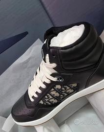 SNEAKERS ALTE DIOR B27 IN PELLE DI VITELLO
