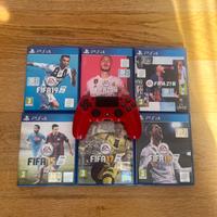 Joystick PS4 con caricatore + giochi