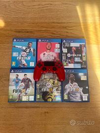 Joystick PS4 con caricatore + giochi