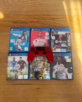 Joystick PS4 con caricatore + giochi