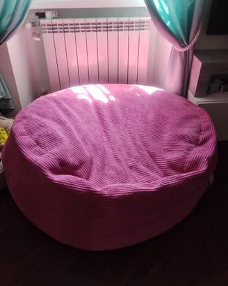 pouf originale big bertha gigante rosa 