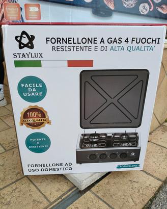 Fornello da appoggio 4 fuochi GPL