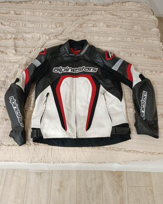 Giacca da moto in pelle Alpinestars Motegi 