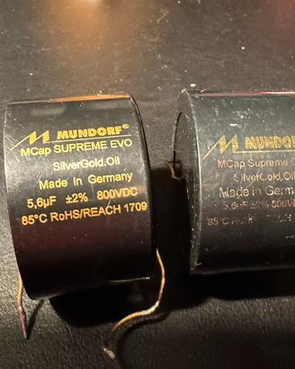 Condensatori Mundorf Supr. Evo SilverGoldOil 5,6uF