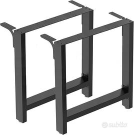 🔧 Wiltec Base per tavolo 80x72 cm verniciatura a