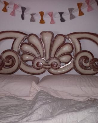 Testiera Letto stile Barocco in legno 