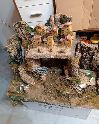 presepe con luci 