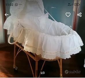 culla in vimini usata