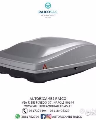 BOX BAULE PORTATUTTO SPARK 400 ECO COLORE SILVER M
