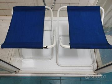 Sgabelli pieghevoli coppia