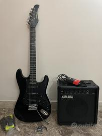 Chitarra elettrica Roytek + Amplificatore Yamaha