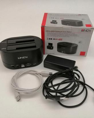 Lindy Unità Clonazione e Docking HDD e SATA