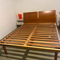 letto matrimoniale legno massello 