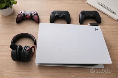 PS5 con lettore disco + 3 Controller + Cuffie 