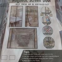 Zanzariera magnetica 85 x 215 cm colore grigio