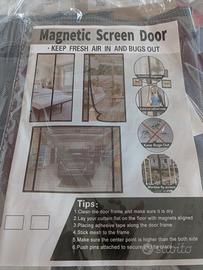 Zanzariera magnetica 85 x 215 cm colore grigio