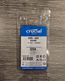 Crucial 32GB Ram DDR5 5600Mhz Crucial