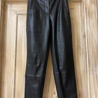 Pantalone zara in pelle