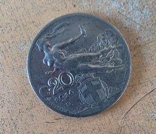Moneta 20 centesimi 1914