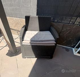 Set rattan