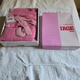 Accappatoio bambina a nido d' ape