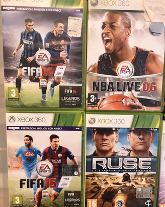 Lotto 19 giochi Xbox360 FIFA GTA V Halo3 Minecraft