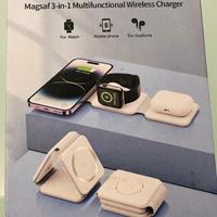 Carictore pieghevole 3in1 da viaggio comp apple