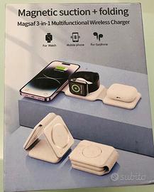 Carictore pieghevole 3in1 da viaggio comp apple