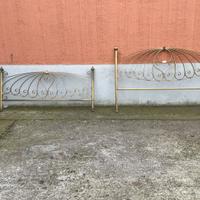 Letto matrimoniale in ottone fatto a mano