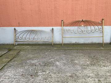 Letto matrimoniale in ottone fatto a mano