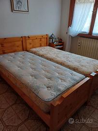 Letti artigianali (incluso materassi ed 1 comodino