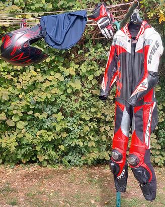 tuta intera + casco + guanti 