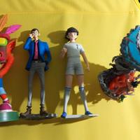 Varie action figure Lupin, Dragon ball ecc..