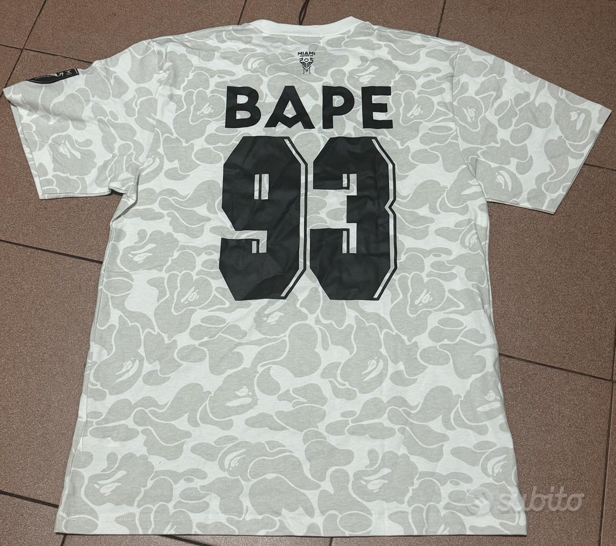 Maglia t-shirt inter miami bape bianco Abbigliamento e Accessori