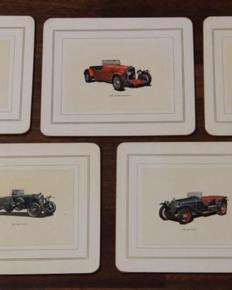 Auto epoca lotto quadri su legno vintage anni 60