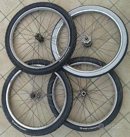 Ruote bici 20 pollici e 26 pollici