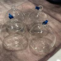 Kit n. 60 Sfere in vetro con foro da appendere