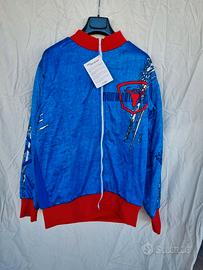 Giacca Ciclismo Vintage Nalini Spark Blu Rosso - L