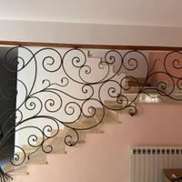 Ringhiera ferro battuto art nouveau
