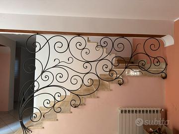 Ringhiera ferro battuto art nouveau