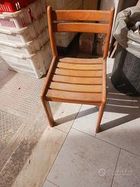 sedie in vero legno