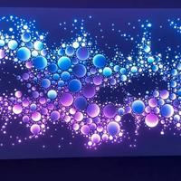Quadro moderno con luci LED-233 X 105cm