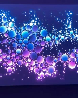 Quadro moderno con luci LED-233 X 105cm