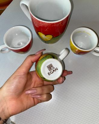 Set di tazzine e tazza per il thé Egan