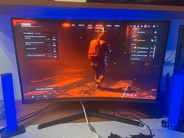 Samsung monitor 240Hz, curvo , 27 pollici