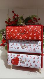 Portaoggetti Rosso/Bianco 