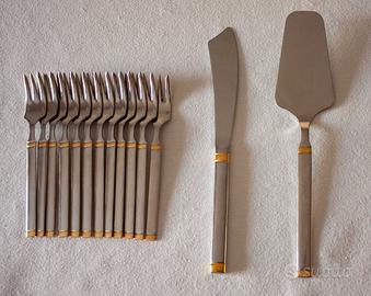 Servizio Posate in ORO Zecchino e Acciaio