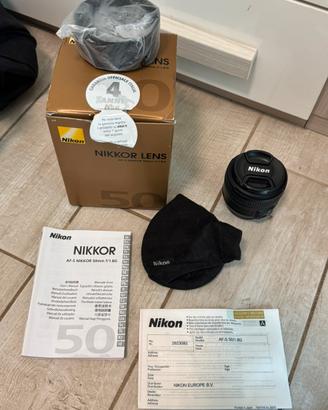 Obiettivo Nikon af-s nikkor 50mm f/1.8G