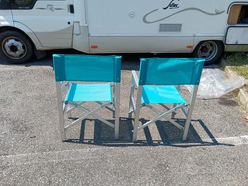 Sedie da esterno in alluminio